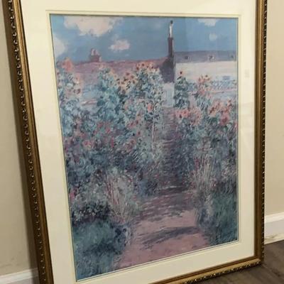 “The Artist’s Garden at Vétheuil” Print by Claude Monet