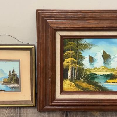 Framed Landscape Art – Set of 2 Scenic Paintings