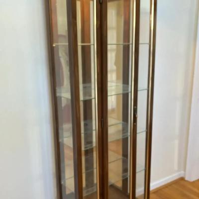 Lighted Curio Cabinet with Glass Shelves