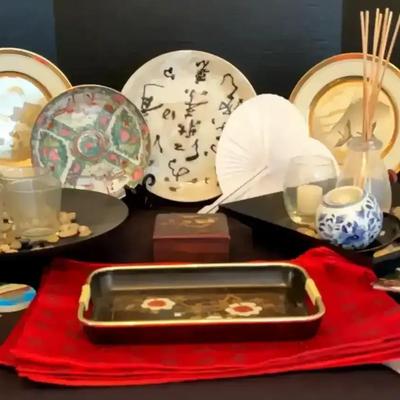 Asian Decor Collection Featuring Toyo Plate & Yoshinobu Hara Plates
