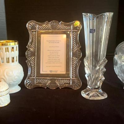 Waterford Picture Frame, Lenox Décor & Marc Aurel Accent Pieces