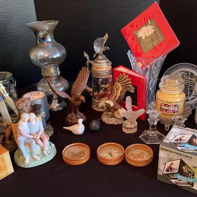 Home Accents Collection Featuring Eagle Figurines, Yankee Candle & Photo Frames