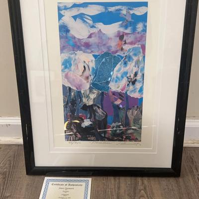 James Denmark “Paradise” Framed Limited Edition Print with COA