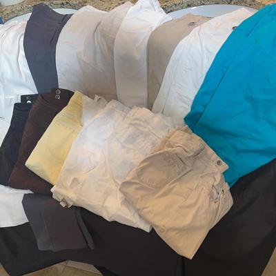 Women’s Capris Collection Featuring Chic Neutral Tones & Chicos Size 1–1.5 (Approx. 10/12)