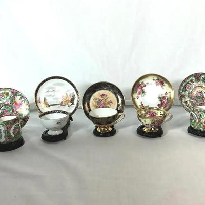 Collectible Teacup & Plate Sets  featuring Tjusi Artistic Design And China