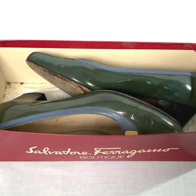 Women’s Ferragamo Kitten Heels In Original Box