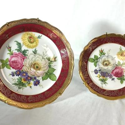 Vintage Limoge Porcelian plates, two