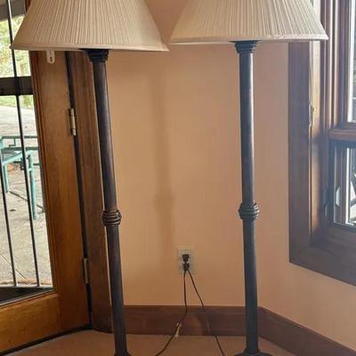 Matching Metal Floor Lamps 