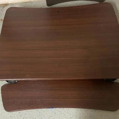 Standing Desk Attachment and Cushy Rug For Extensive Standing