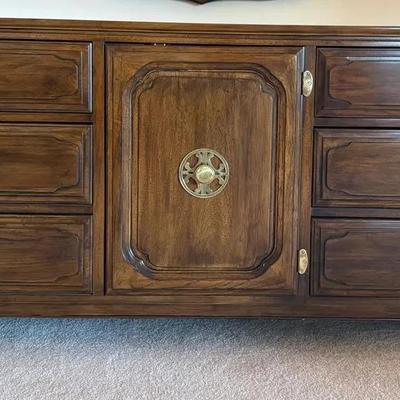 Davis Vintage Maple Asian Inspired Dresser