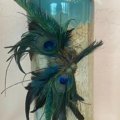 Large Artful Ceramic Vase