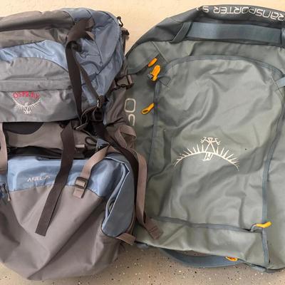 Two Osprey Camping Backpacks 