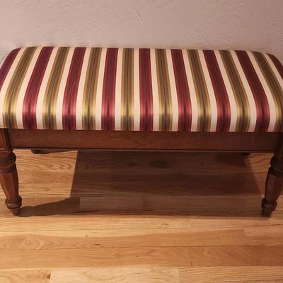 Stately Stripped Bench/Ottoman