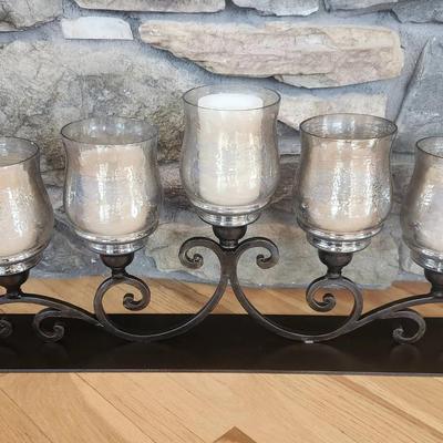 Large Wrought Iron Candelabra