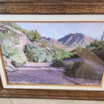 "Desert Arroyo" Giclee Print, Signed and Numbered by Artist