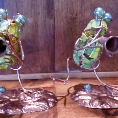 Matching Copper Frog Decor