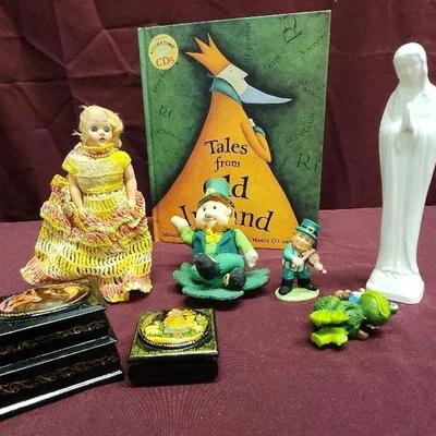 Russian Lacquer And Irish Figurines