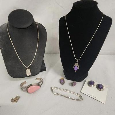 Sterling Sets Pink & Purple