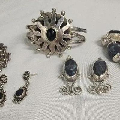 Black Sterling Silver Set