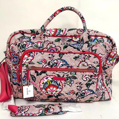 “Vera Bradley” Stitched Flowers Weekend Travel Bag