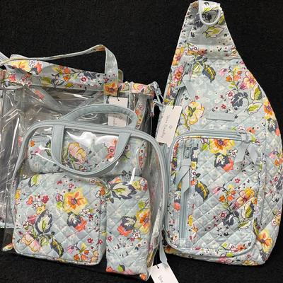 “Vera Bradley” Floating Gardens Accessory Bags Set