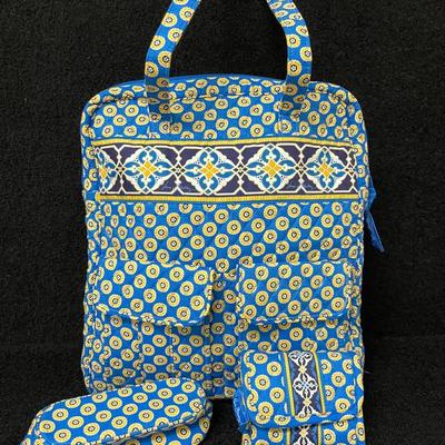 “Vera Bradley” Riviera Blue Three-piece Set