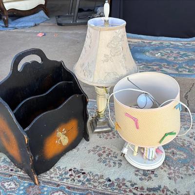 Vintage Wooden Magazine Rack and More 