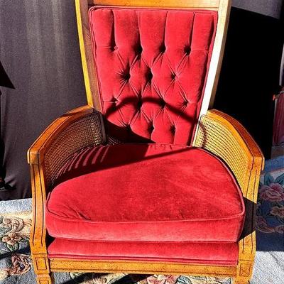 Chippendale-Style Cane Armchair