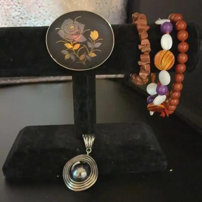 Silver tone  Pendant , Broooch And Fashion  Bracelets 