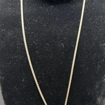 Sterling Chain With palm Tree Pendant 