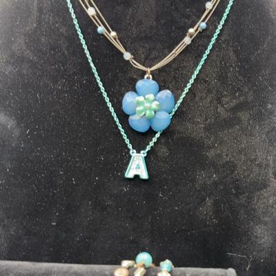 Blue Tone Fashion  Jewelry 