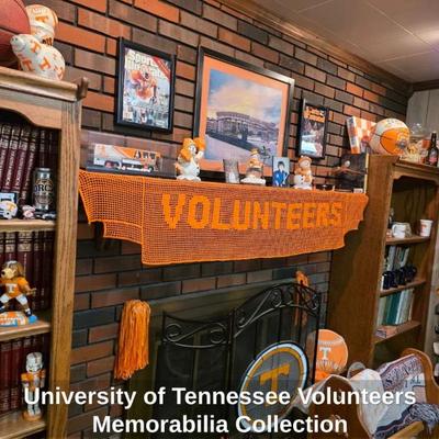 Room full of UT Volunteers Memorabilia and Decor 
