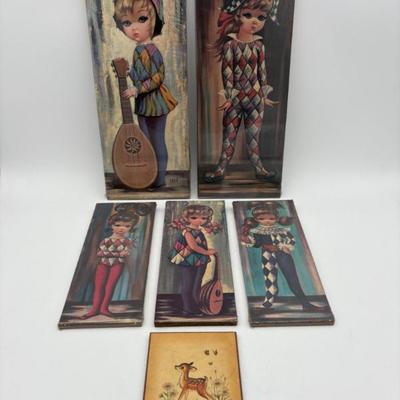 Vintage Wall Harlequins by Eden - 1960s