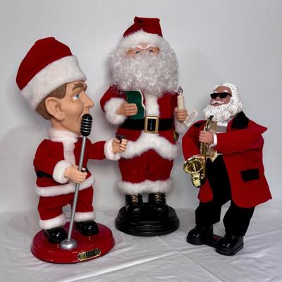 Singing Christmas Trio - Santas & Bing