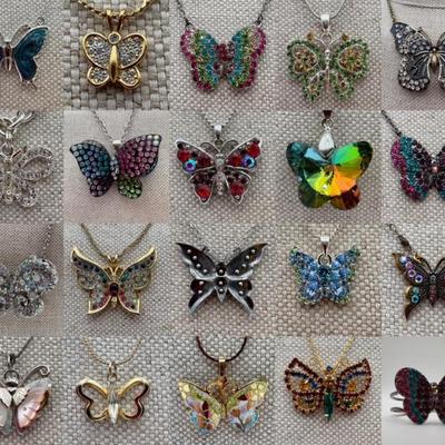 Butterfly Beauty - Vintage & Not - Sparkly Costume Jewelry