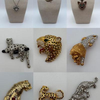 Big Cat Bonanza - Vintage & Not - Sparkly Costume Jewelry