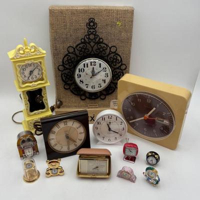 Vintage Clock Collection - BIg, Small, Old, And Somewhat Old