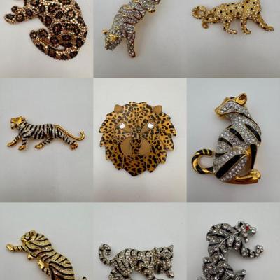 Big Cat Energy - Size Matters! Vintage& Not - Sparkly Costume Jewelry