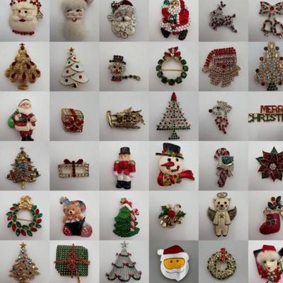 Christmas Pin Jewelry - Lot B