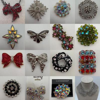 Glitter Everywhere - Vintage & Not - Sparkly Costume Jewelry