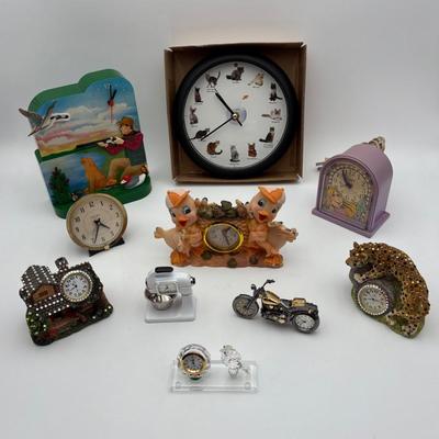 Clock Bonanza - Hunter,Ducks, Cycle, Leopard, Cats, and More!