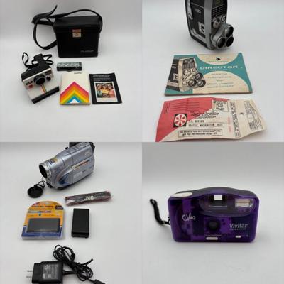 Vintage Camera Equipment - Polaroid/Bell & Howell/JVC +