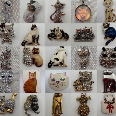 Cats Cache - Vintage & Not -Sparkly Costume Jewelry