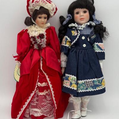 Porcelain Doll Duo