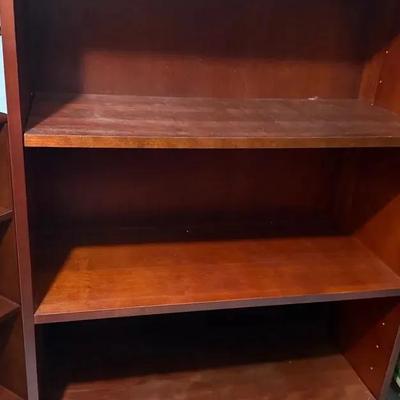 Four Shelf Cherry Laquer Book Case