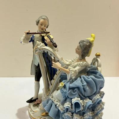 Dresden Lace porcelain figurine by Hoffner & Sandizell