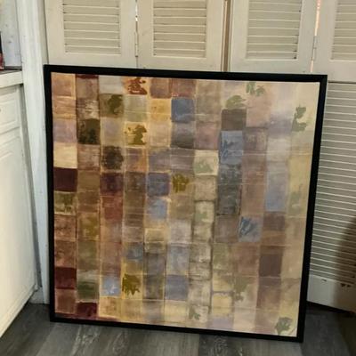 "Warmth" abstract giclée framed by Volk