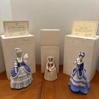 Lenox Great Fashions of History Figurine Trio
