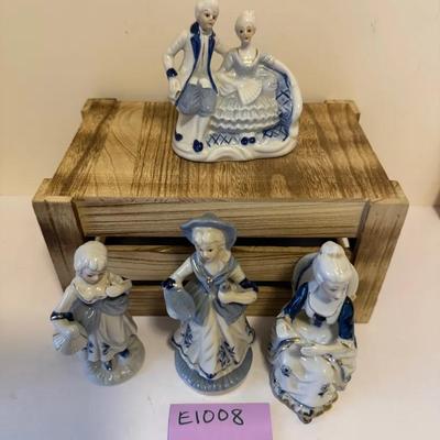 Lot Of Four Victorian-style porcelain figurines