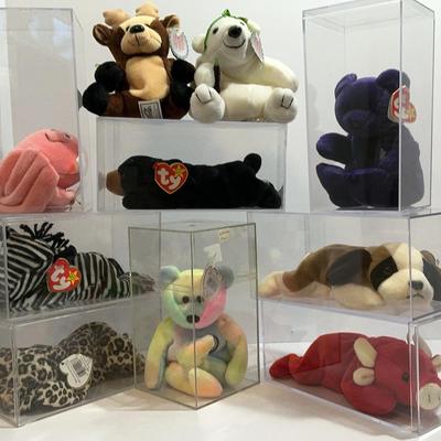 Large Beanie Babies And Mix Toys 